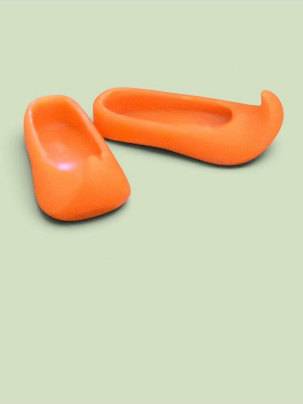 1990's 2000's Barbie Orange Genie Shoes